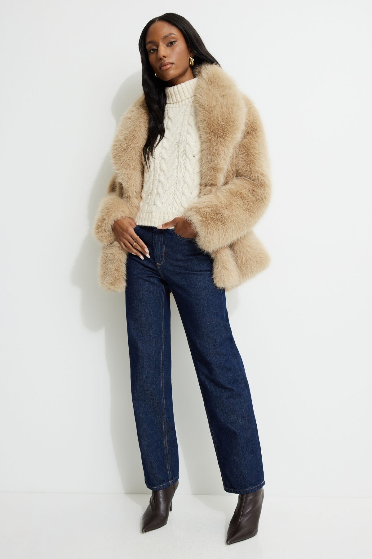 Haut licou en maille torsadée