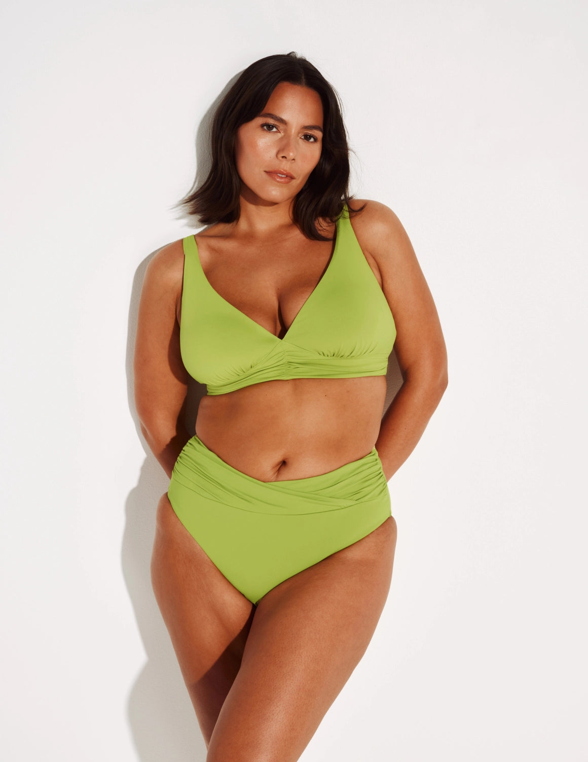 Bas de bikini froncé
