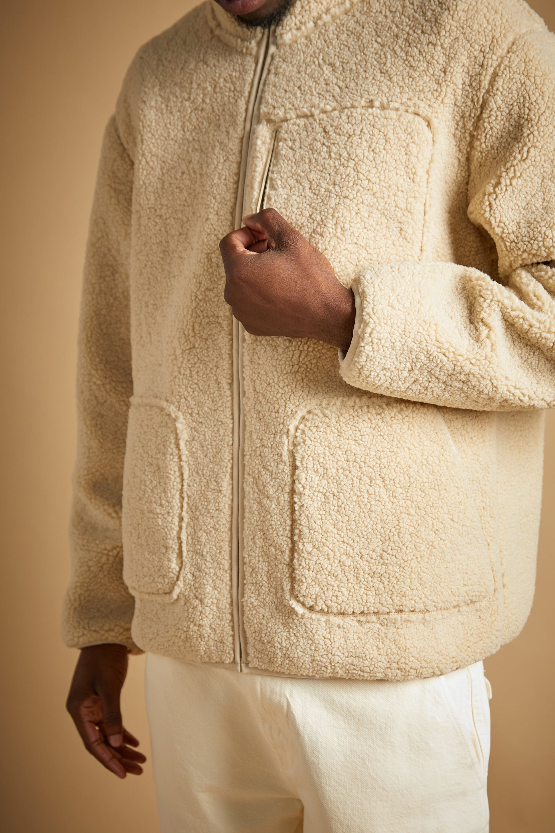 VESTE SHERPA ZIPPÉE