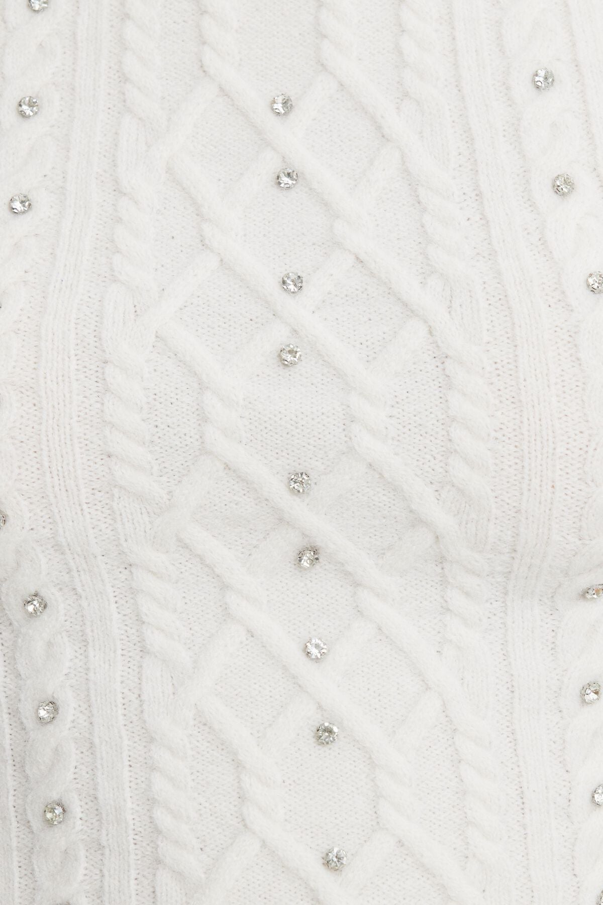 Pull en maille torsadée et strass Andi