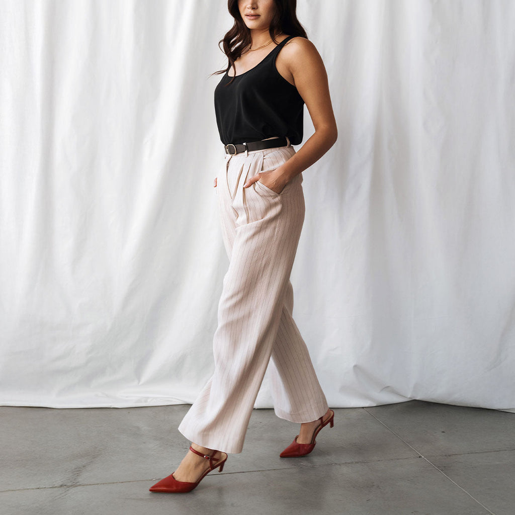 The Claire Kitten Heel Racing Red