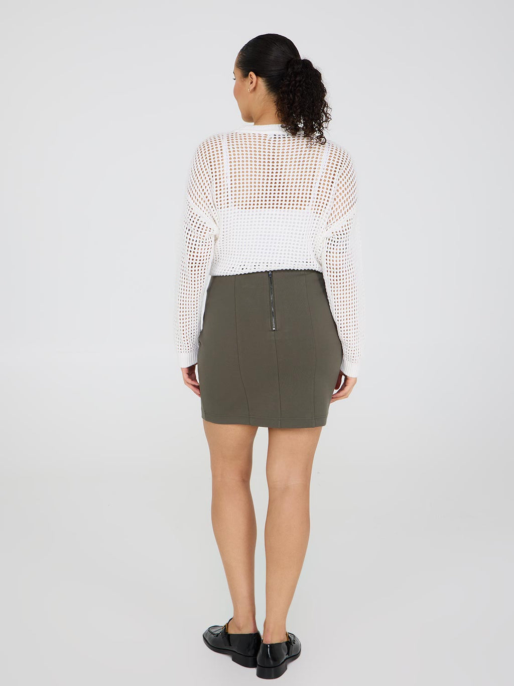 Mini-jupe avec détails de couture