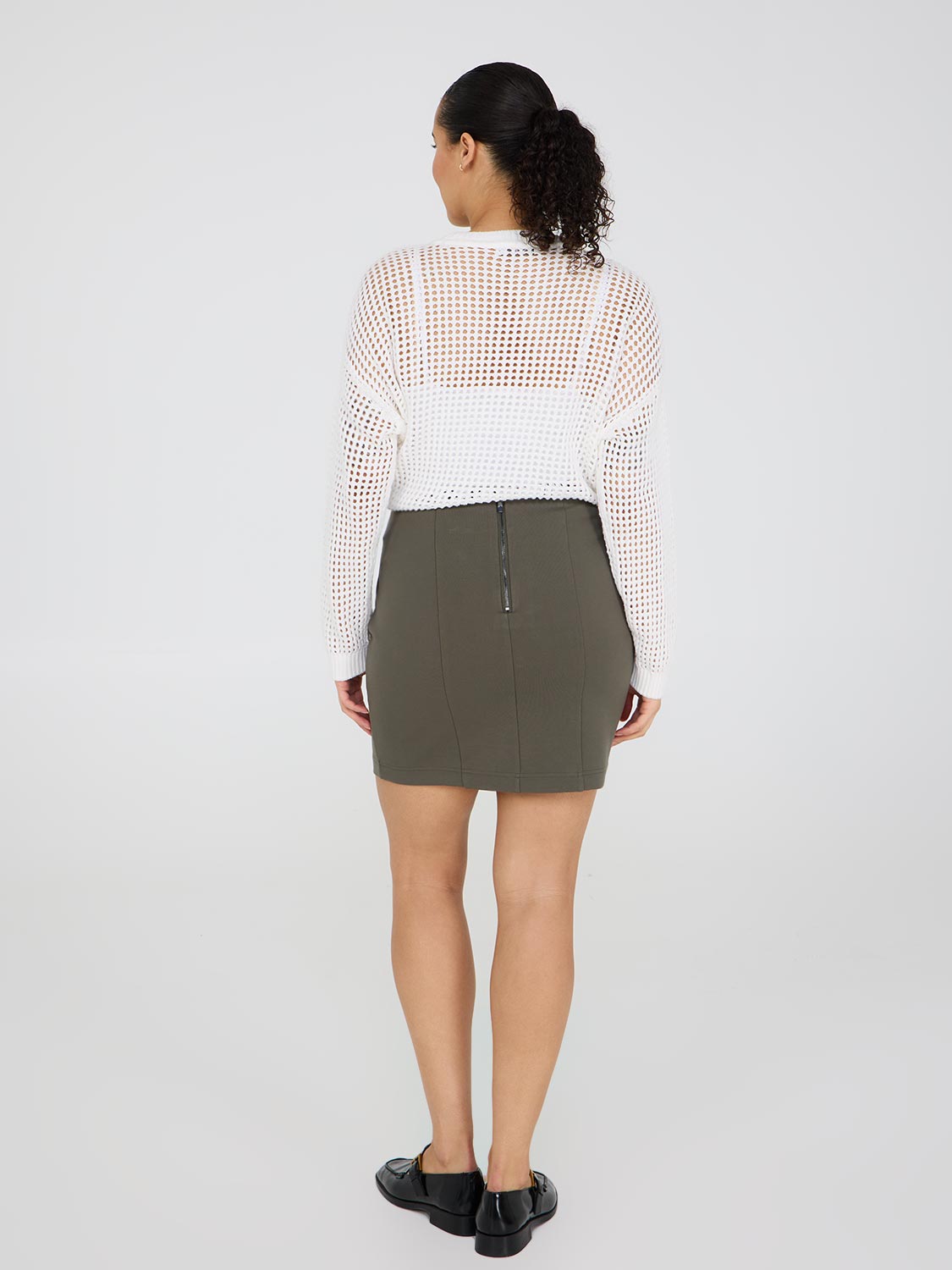Mini-jupe avec détails de couture
