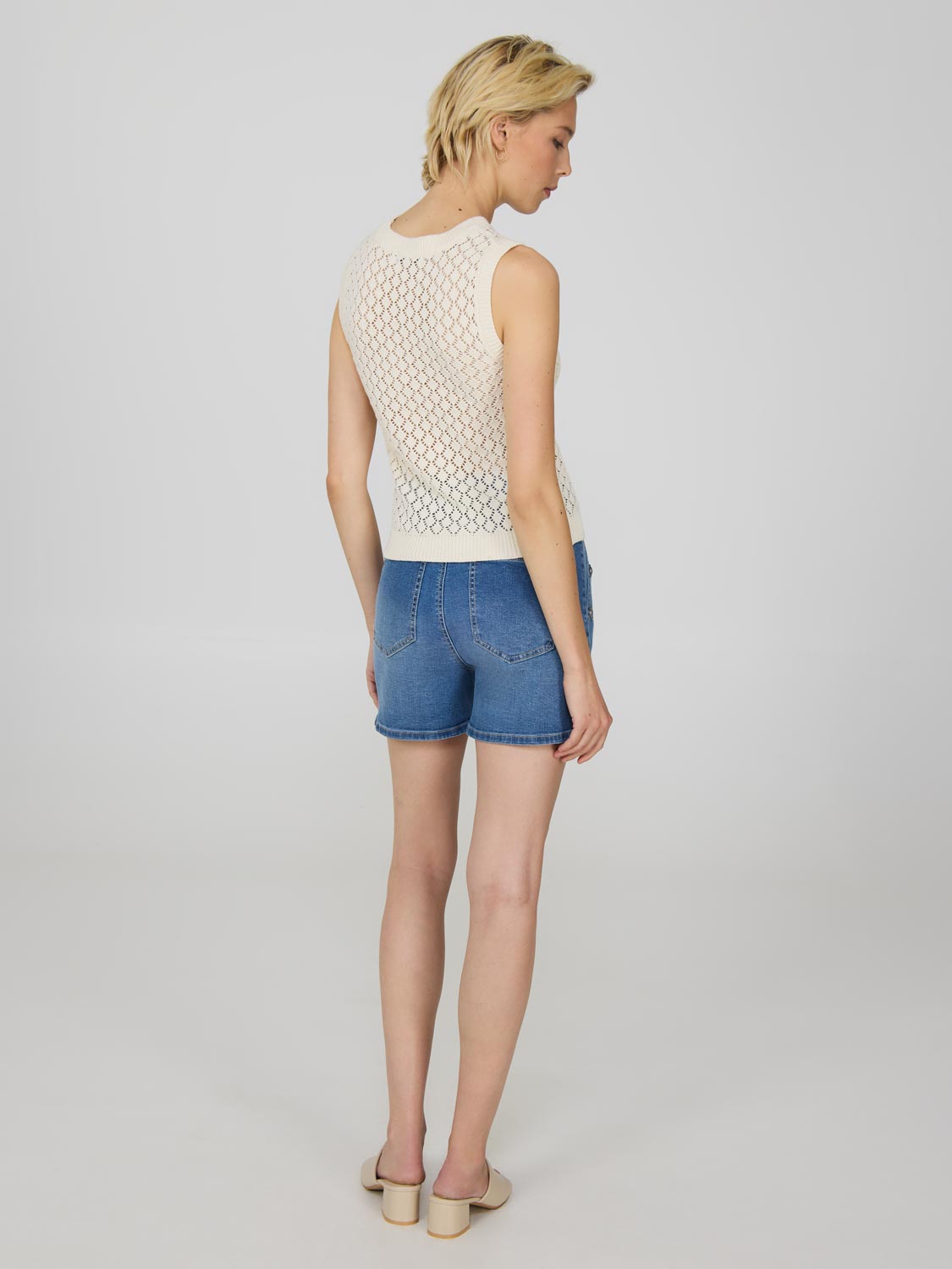 Gilet pull à losanges