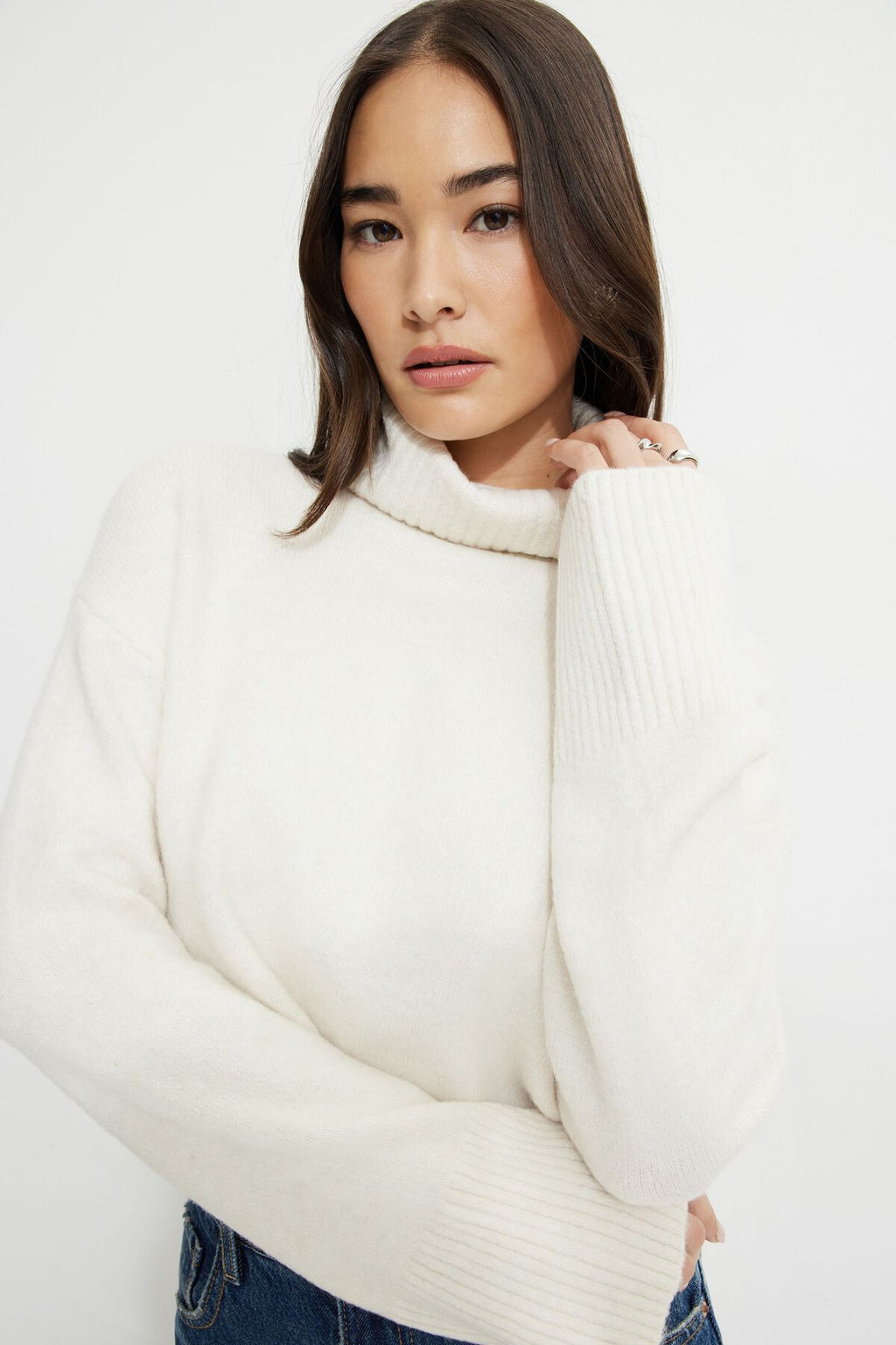 Pull court à col roulé Heavenlyarn™