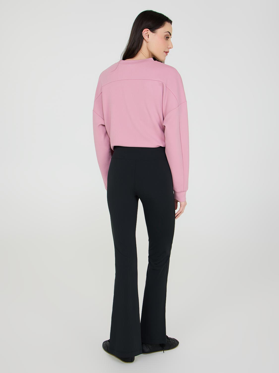 Front Slit Flared Leggings