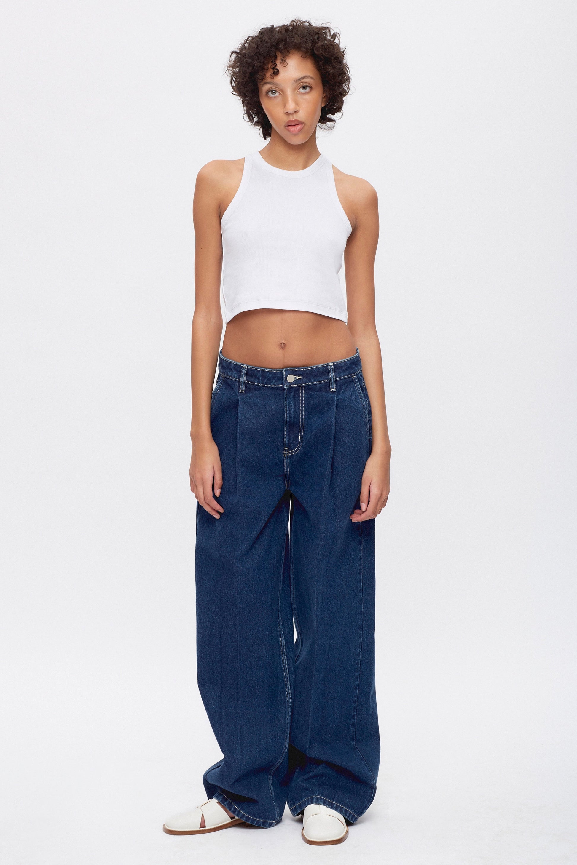 Débardeur Crop Racer pour femme