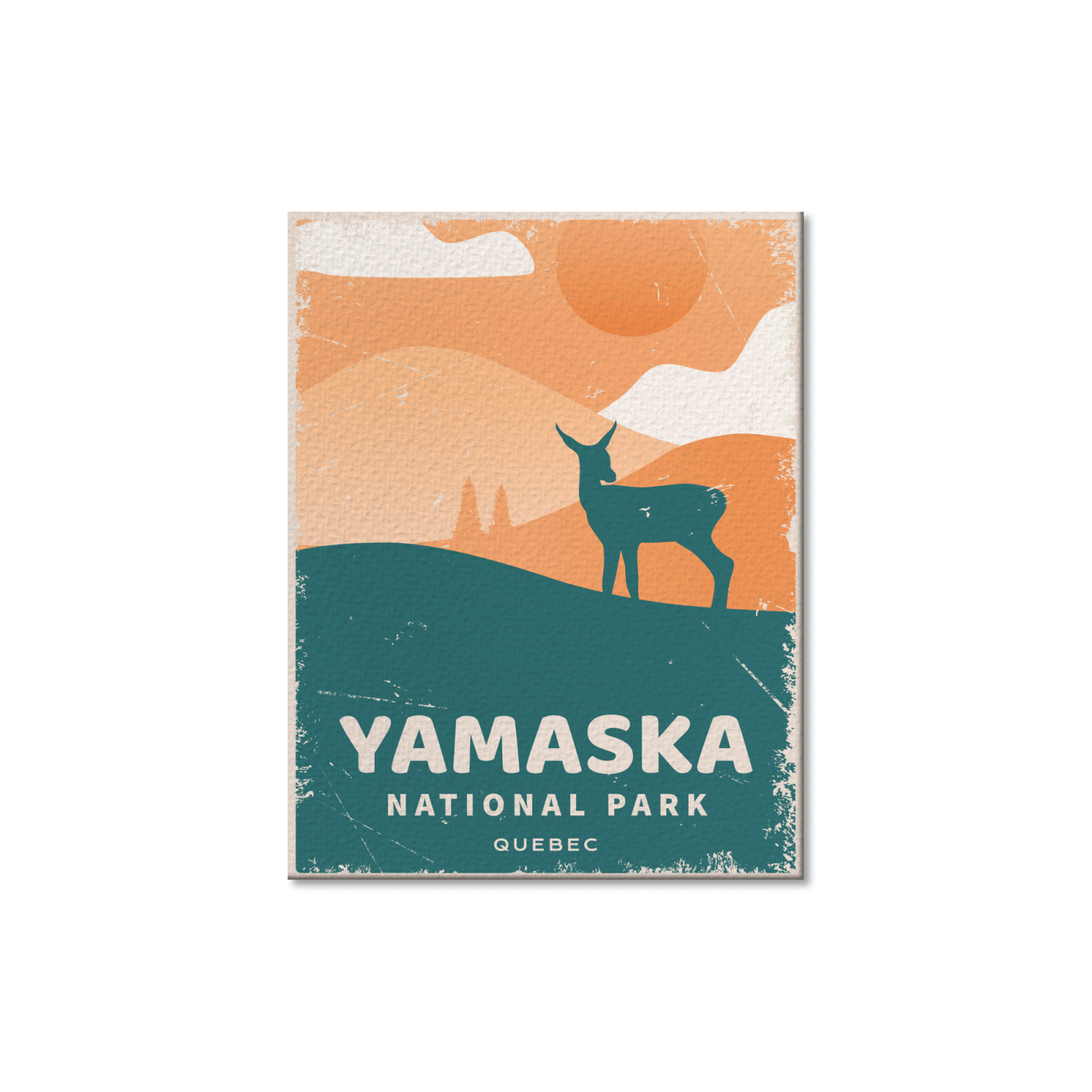 Carte postale du parc national Yamaska, Québec