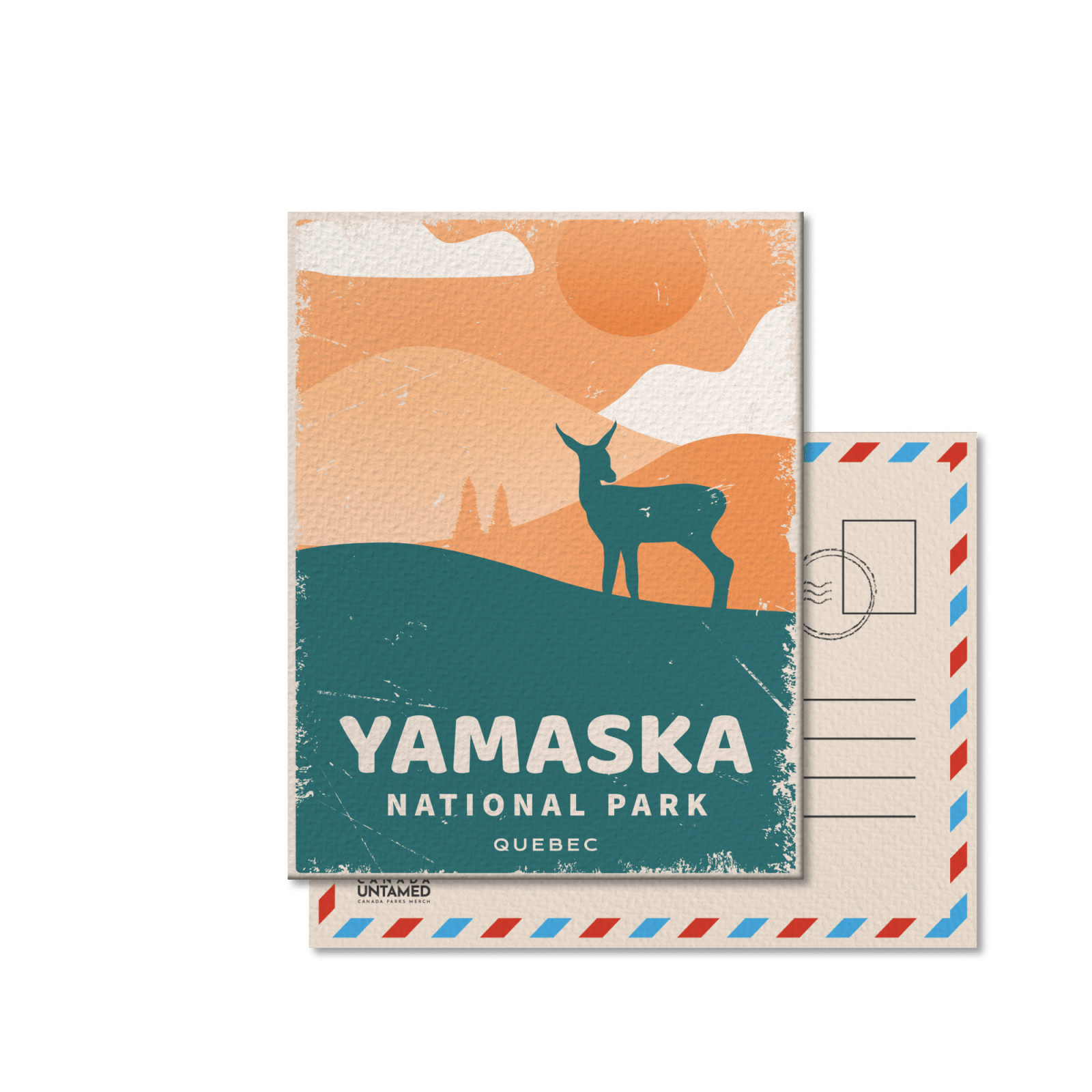 Carte postale du parc national Yamaska, Québec