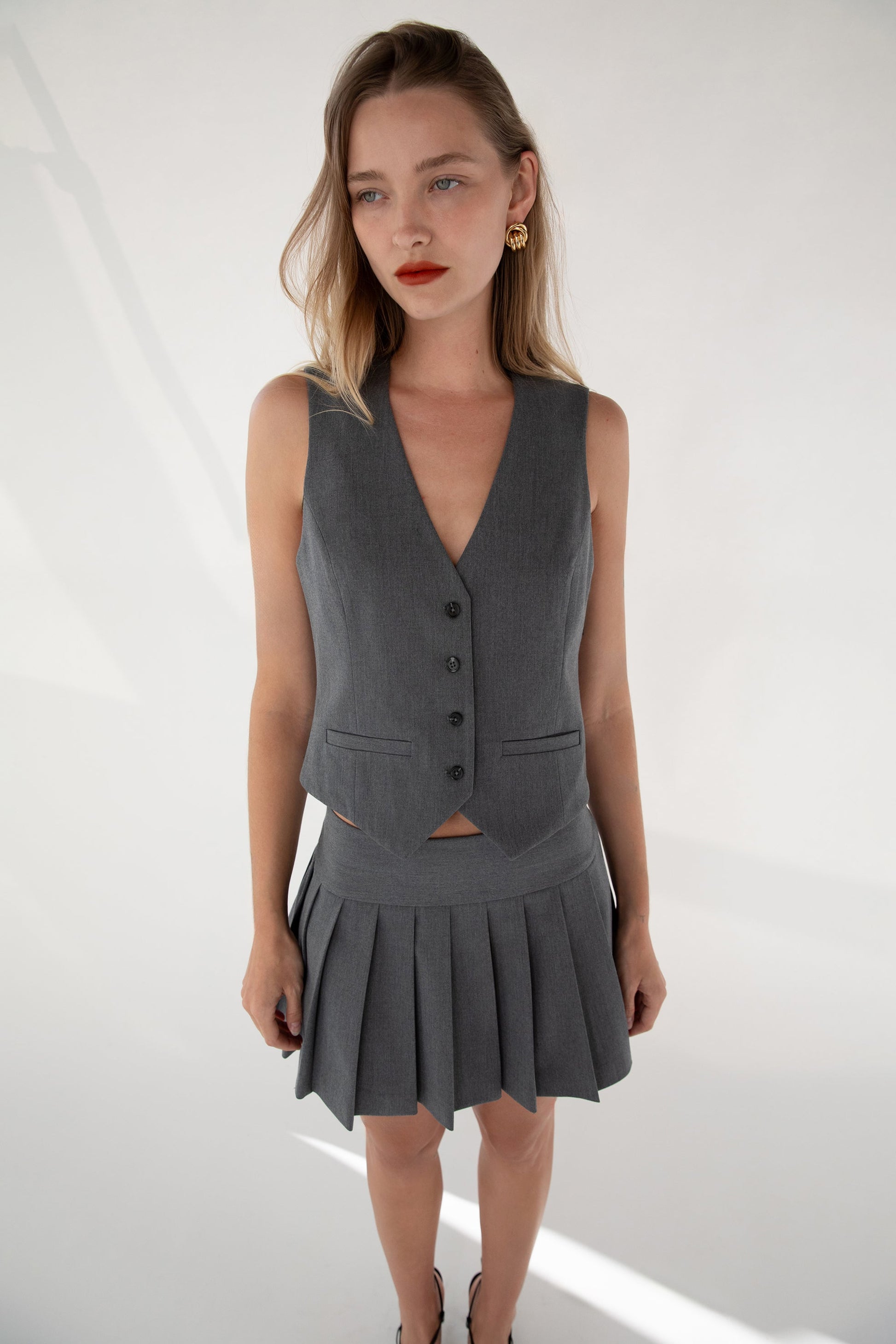 GILET DE COSTUME COURT