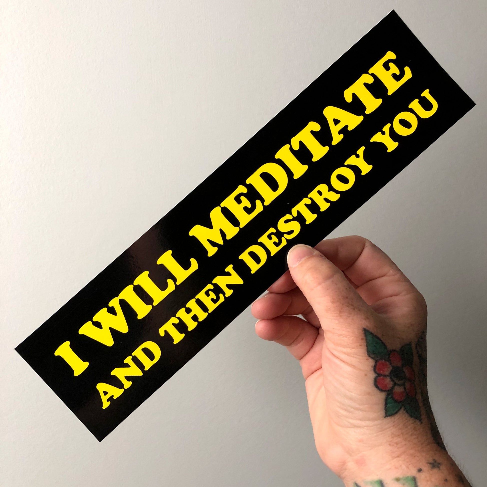 Yoga Flame Bumper Sticker