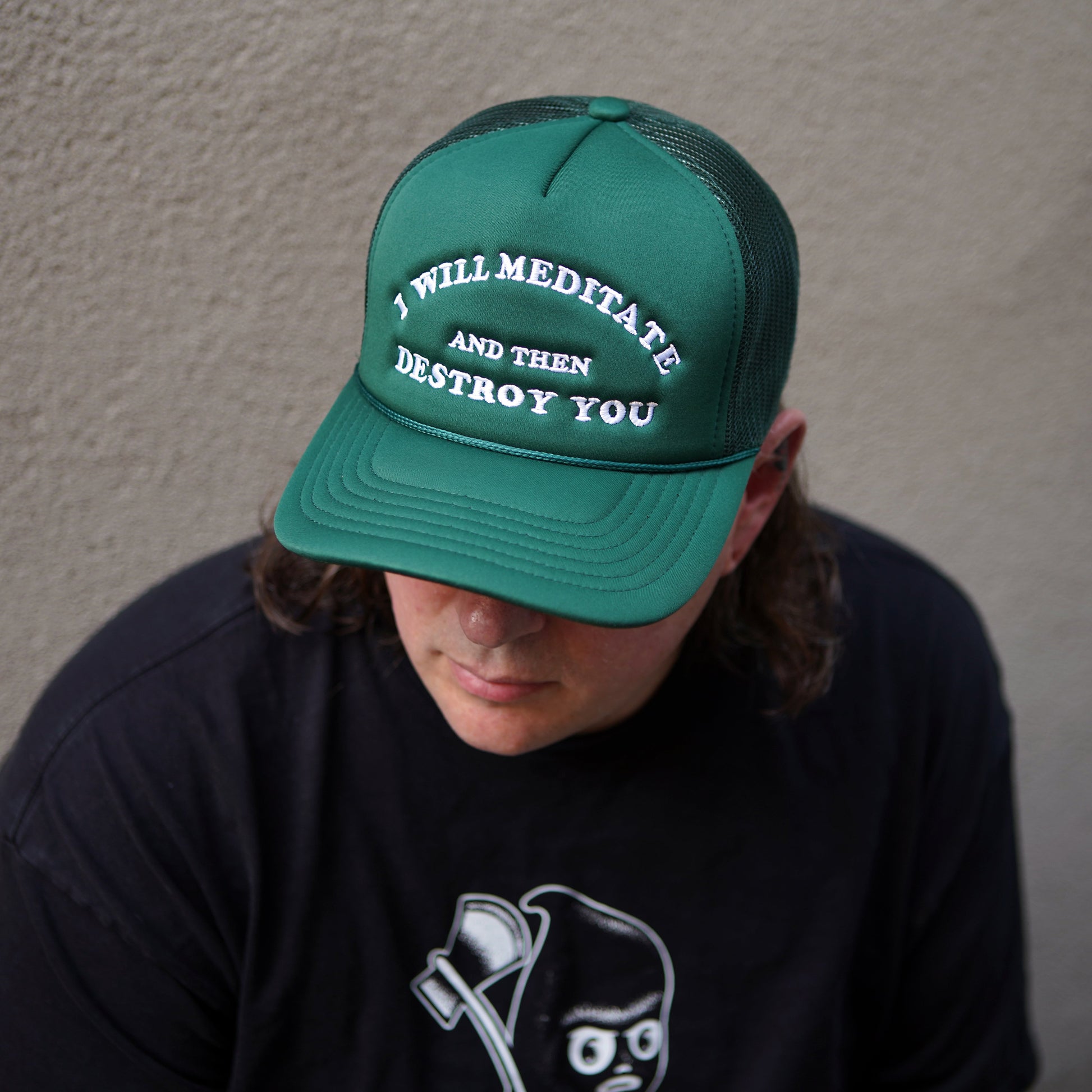 Casquette de camionneur en mousse Yoga Flame