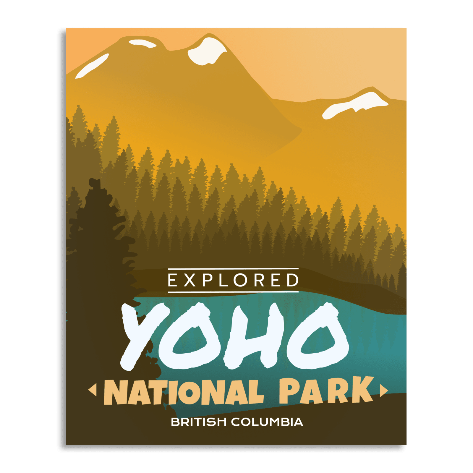 Yoho National Park 'Explored' Poster