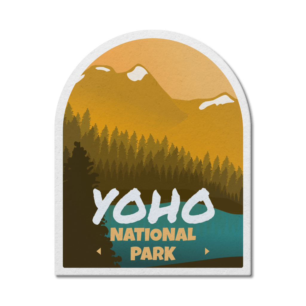 Autocollant en vinyle imperméable du parc national Yoho du Canada 