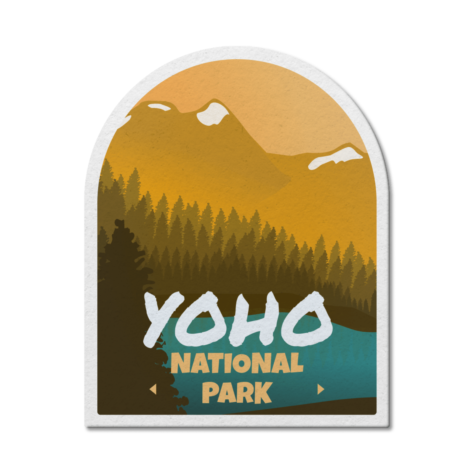 Autocollant en vinyle imperméable du parc national Yoho du Canada 