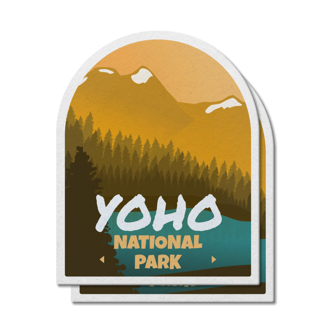 Autocollant en vinyle imperméable du parc national Yoho du Canada 