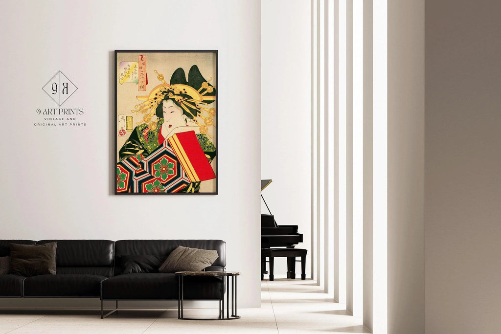 Estampe giclée de Yoshitoshi Geisha : Art vintage japonais sur bois