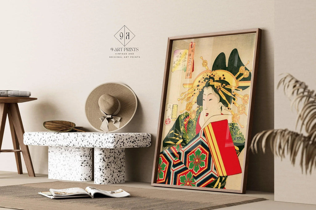 Estampe giclée de Yoshitoshi Geisha : Art vintage japonais sur bois