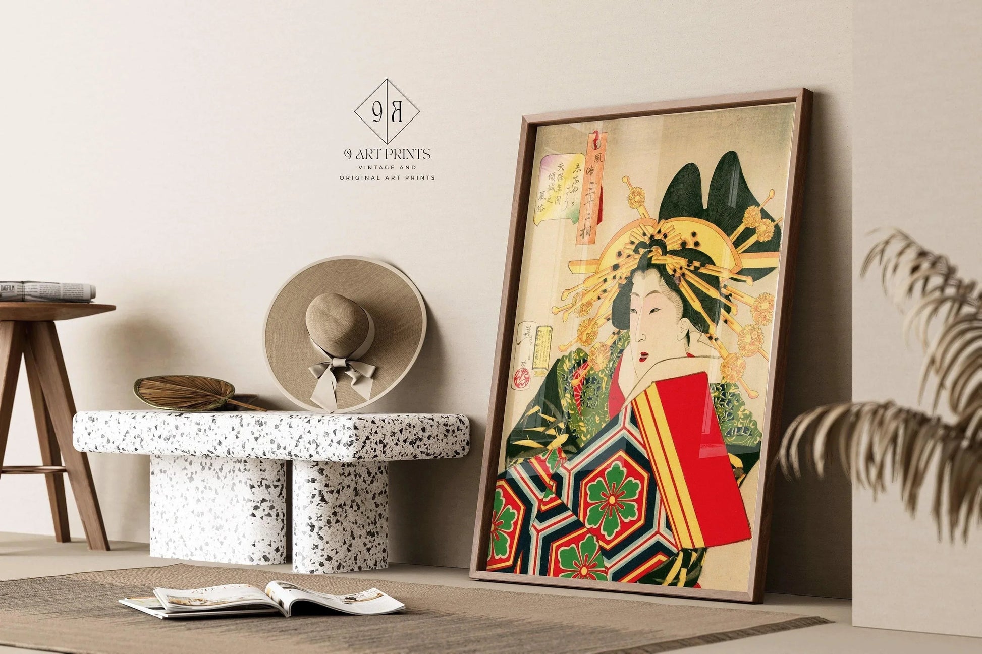 Estampe giclée de Yoshitoshi Geisha : Art vintage japonais sur bois