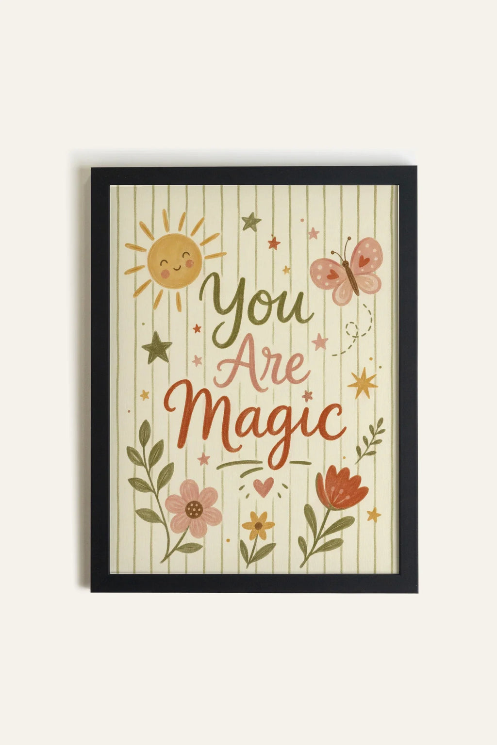 YOU ARE MAGIC, Canvas Artwork, Framed Black (collective)