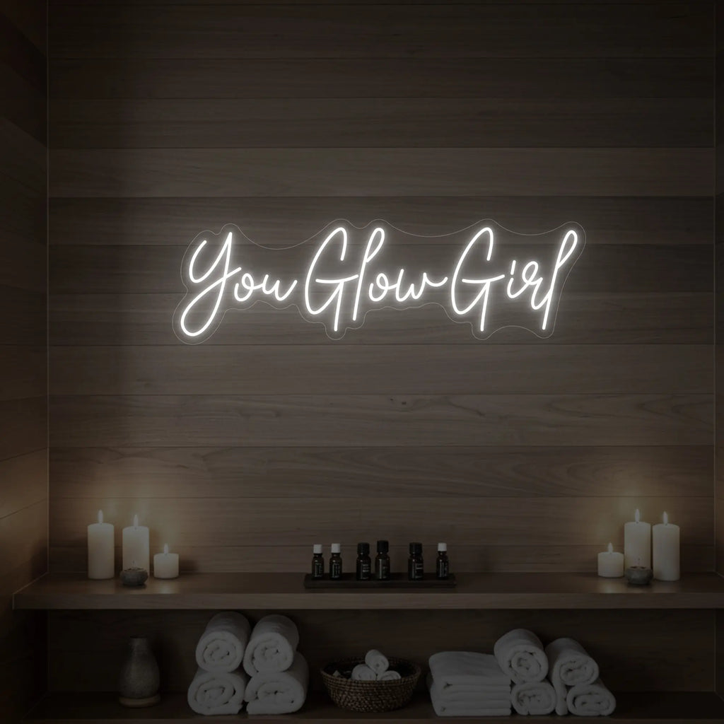 Enseigne lumineuse « You Glow Girl »