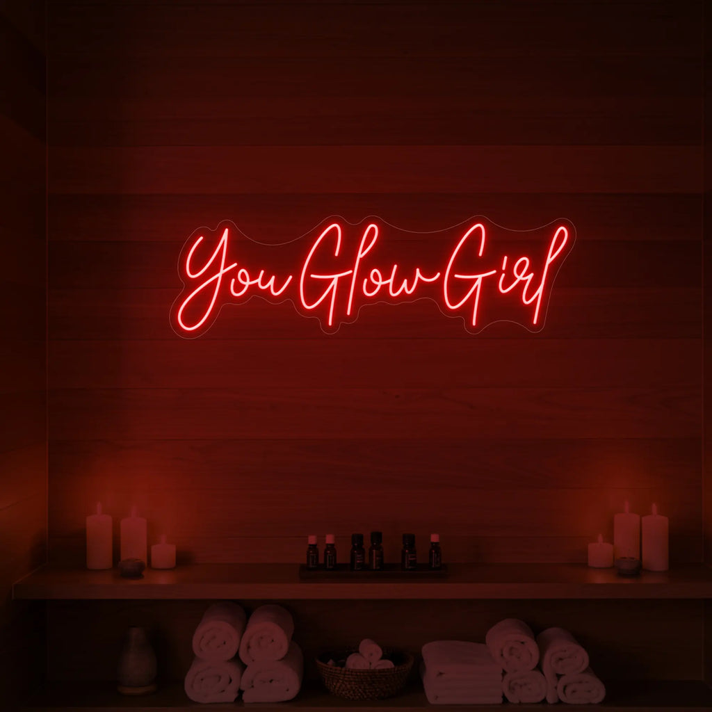 Enseigne lumineuse « You Glow Girl »