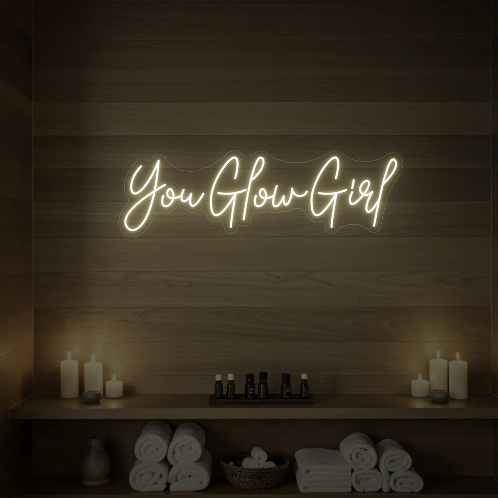 Enseigne lumineuse « You Glow Girl »