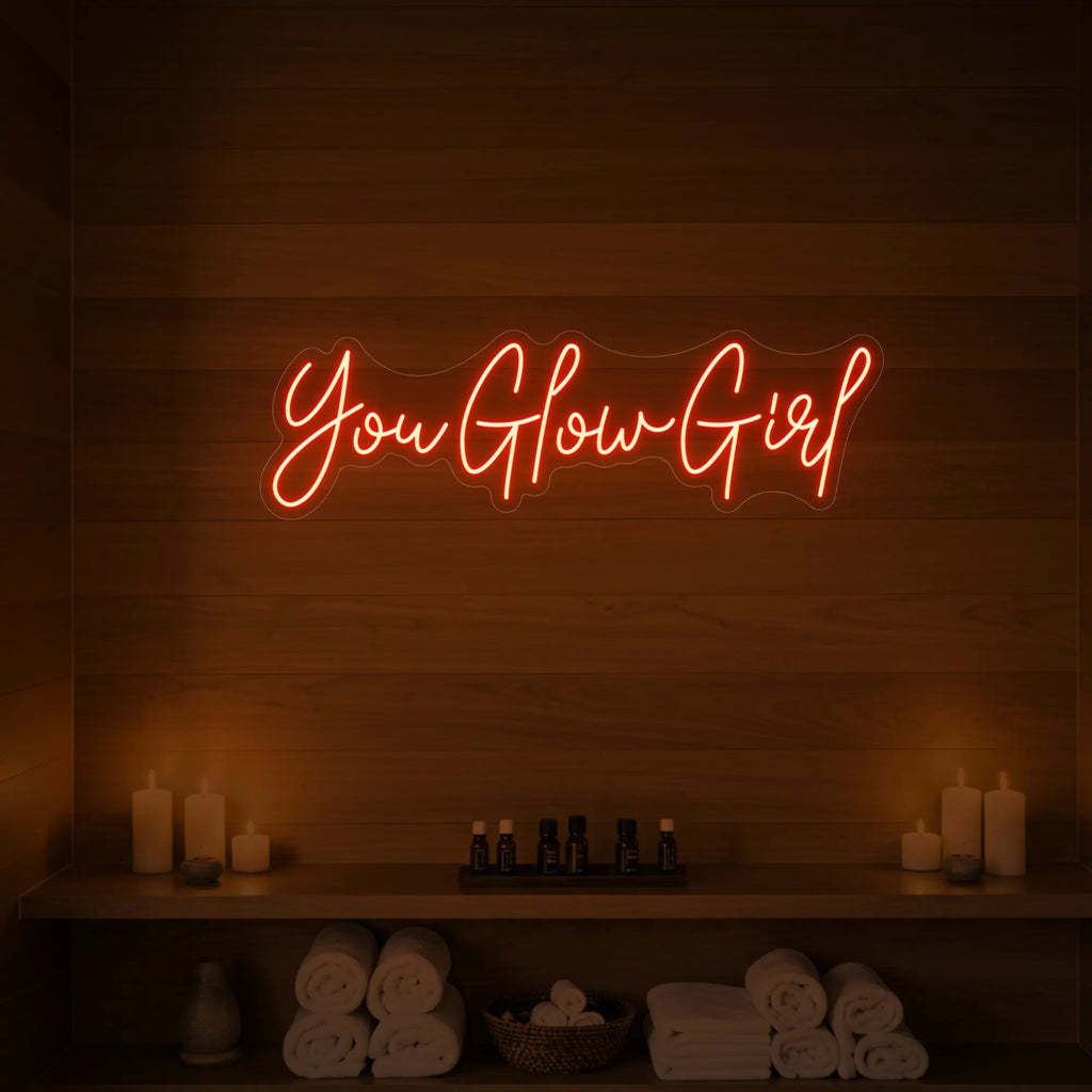 Enseigne lumineuse « You Glow Girl »