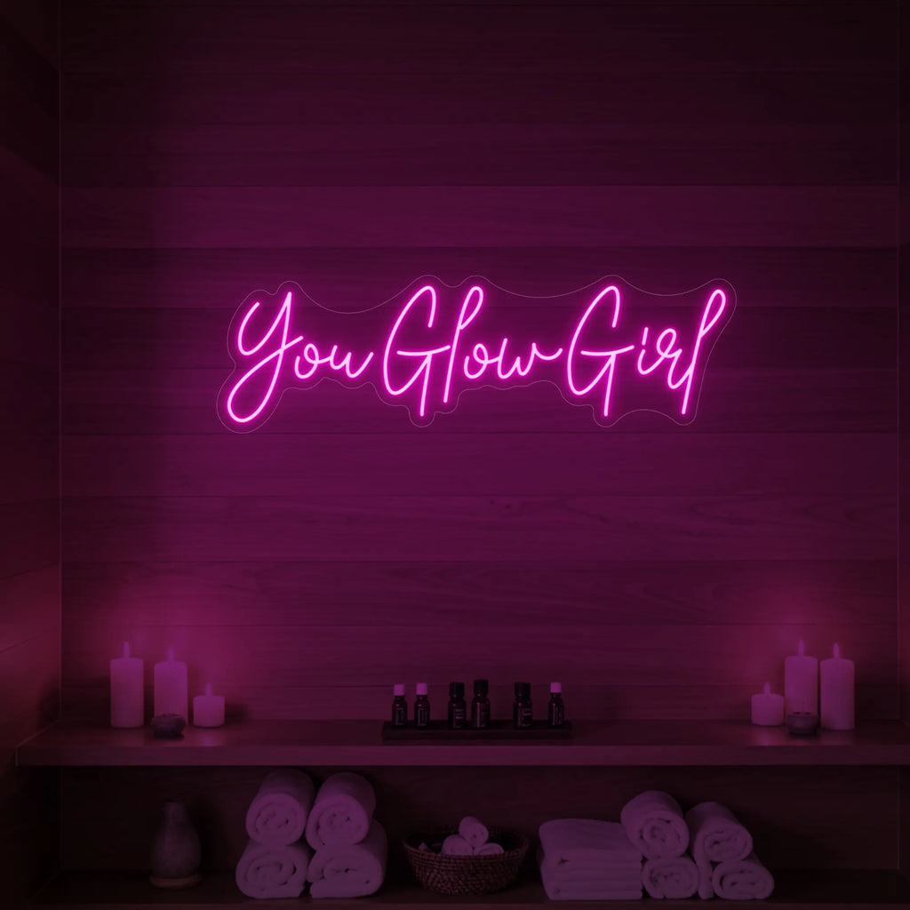 Enseigne lumineuse « You Glow Girl »