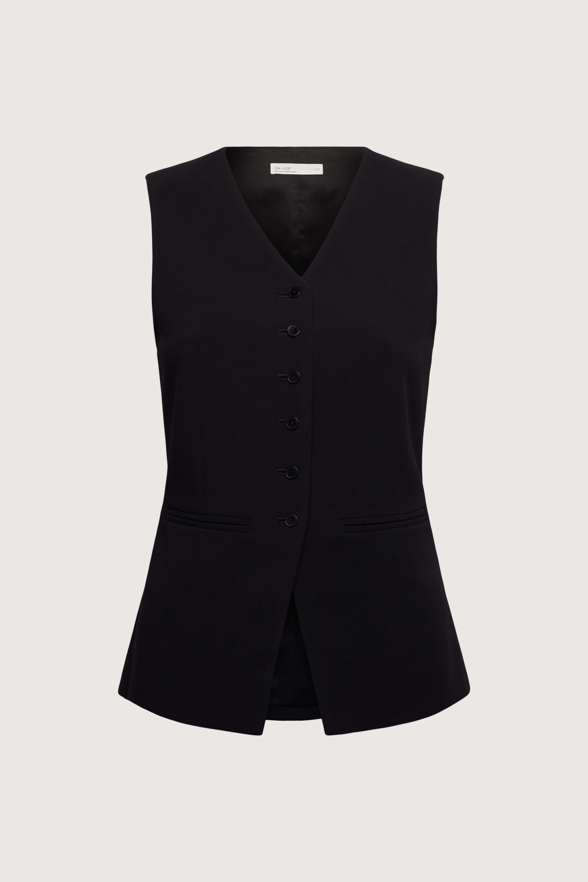 GILET DE COSTUME BOUTONNÉ SUR LE DEVANT