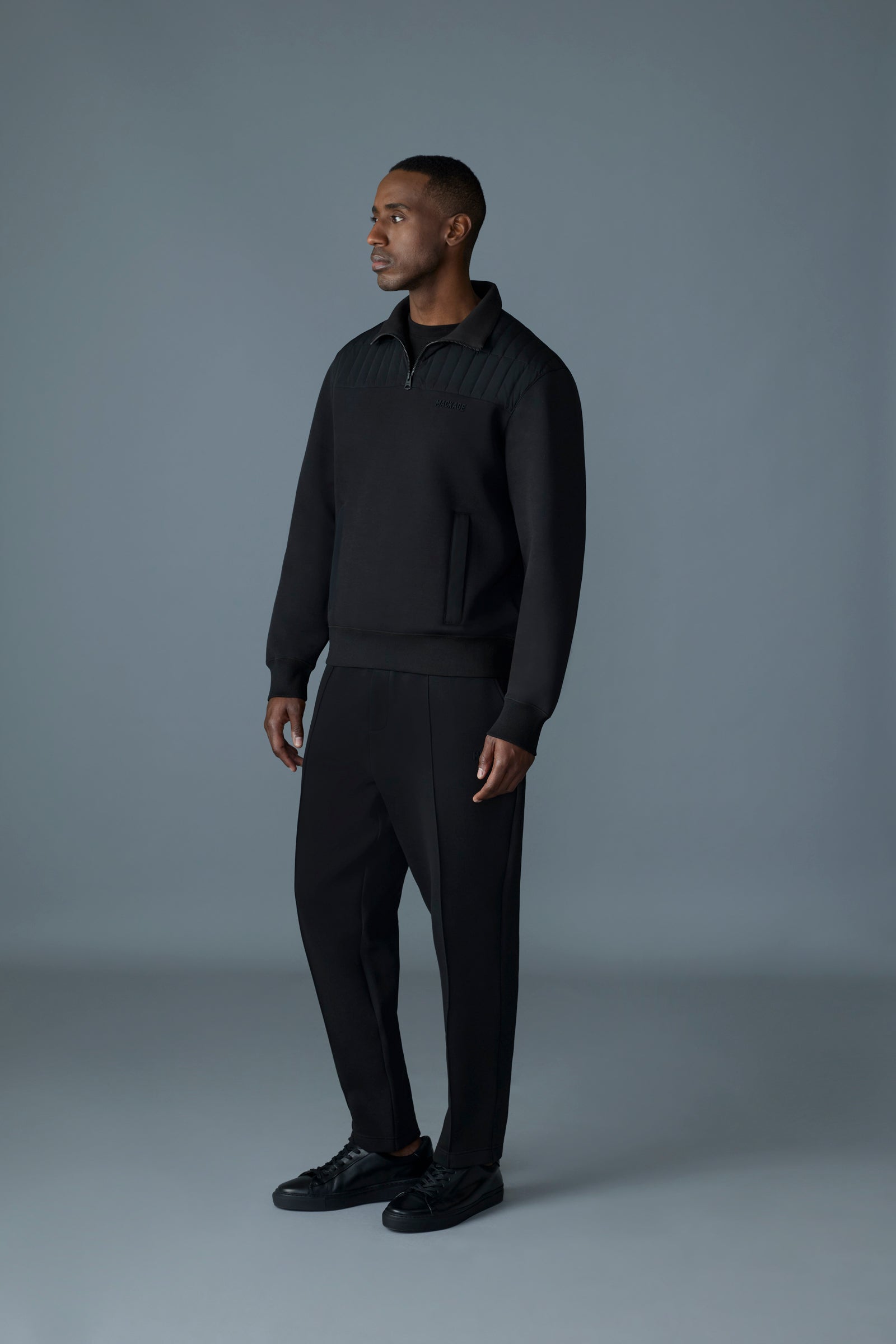 COREY Hybrid Down Quarter-Zip Sweater