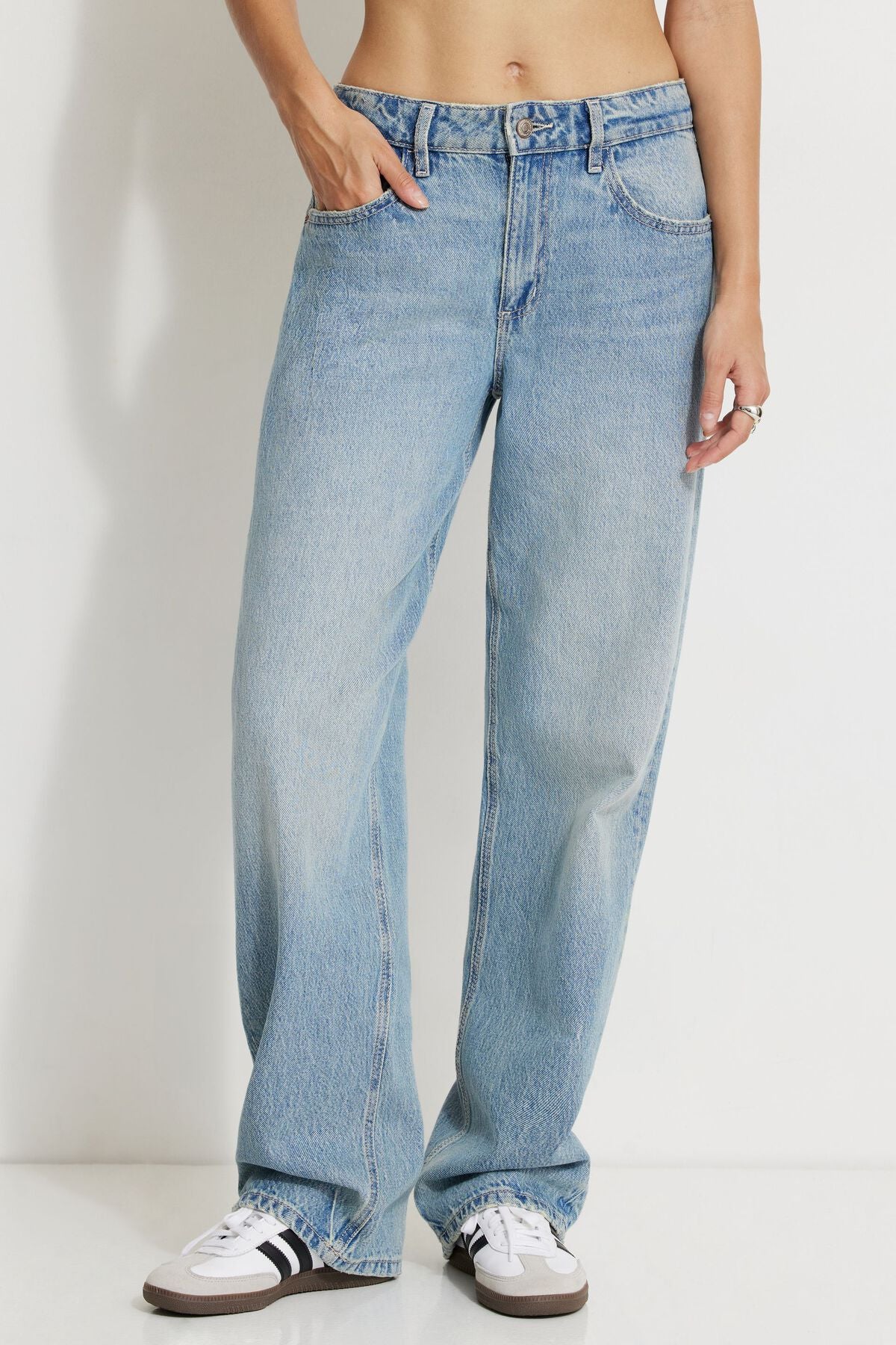 Mika Mid Rise Relaxed Straight Leg Jeans
