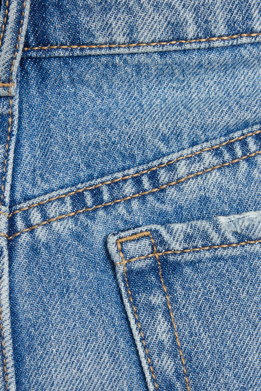 Short en jean coupe trapèze décontracté